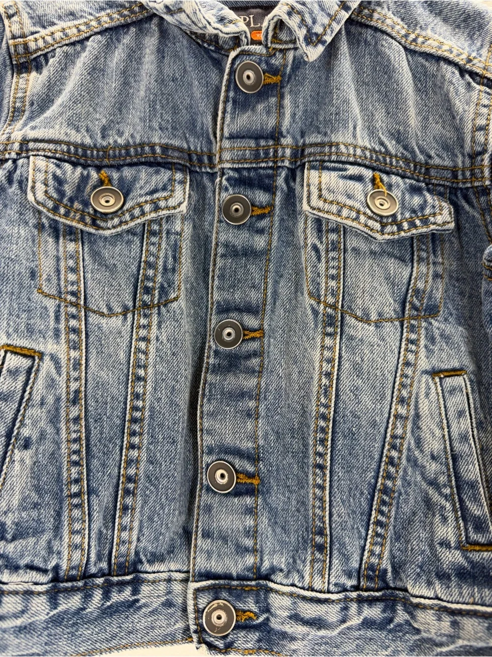 Children’s Place Girls Denim Jacket Size‎ 4 Blue Classic Trucker